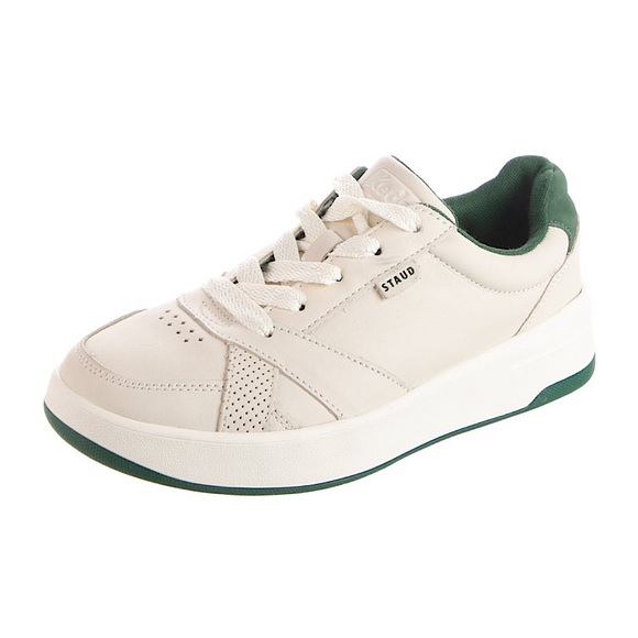 COPY - STAUD + KEDS | The Court Sneaker - Cream Green - Picture 1 of 15